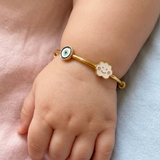 Evil-Eye-Cloud 92.5 Silver adjustable kids bangle