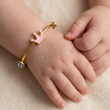 Evil-Eye-Crown 92.5 Silver adjustable kids bangle