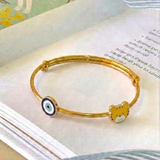 Evil-Eye-Cub 92.5 Silver adjustable kids bangle