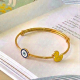 Evil-Eye-Duck 92.5 Silver adjustable kids bangle