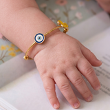 Evil-Eye-Duck 92.5 Silver adjustable kids bangle