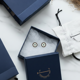 Evil eye 92.5 silver ear studs