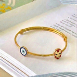 Evil-Eye-Ironman 92.5 Silver adjustable kids bangle