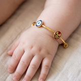 Evil-Eye-Ironman 92.5 Silver adjustable kids bangle