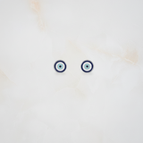 Evil eye 92.5 silver ear studs