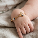 Evil-Eye-Labubu 92.5 Silver adjustable kids bangle