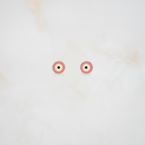 Evil eye 92.5 silver ear studs