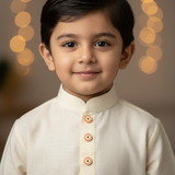 evil eye pastel pink kurta buttons