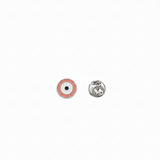 Evil eye Pastel pink 92.5 silver lapel pin