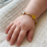 Evil-Eye-Smiley 92.5 Silver adjustable kids bangle