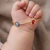 Evil-Eye-Socks 92.5 Silver adjustable kids bangle