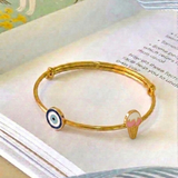 Evil-Eye-Softy 92.5 Silver adjustable kids bangle