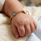 Evil-Eye-Softy 92.5 Silver adjustable kids bangle