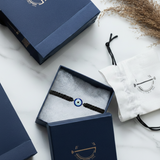 Evil Eye 92.5 silver Thread bracelet for him