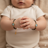 Handcrafted Evil Eye 92.5 Silver Baby Nazariya