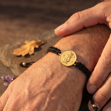 Gemini Coin 92.5 silver Thread bracelet for him