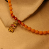 Enamelled Giraffe 92.5 Silver versatile pendant rakhi