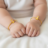 Giraffe Silver adjustable kids bangle