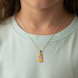 giraffe charm 92.5 silver necklace