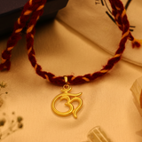 Big Om 92.5 Silver rakhi pendant