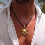 Cz Lion 92.5 Silver Black Cord Necklace For Men