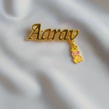 Customized name giraffe 92.5 silver brooch