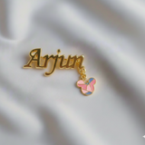 Customized name mickey 92.5 silver brooch