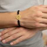 Heart Chakra 92.5 silver Thread bracelet for him