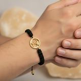 Om 92.5 silver Thread bracelet for him