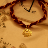 Sacral chakra 92.5 silver rakhi-pendant (Svadhishthana)