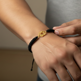 Third eye Chakra 92.5 silver Thread bracelet for him