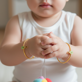 guitar Silver adjustable kids bangle