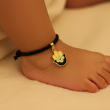 Hamsa black thread 92.5 silver nazarbattu