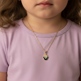 hamsa charm 92.5 silver necklace