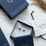 Heart 92.5 silver ear studs