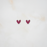 Heart 92.5 silver ear studs