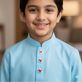 Heart kurta buttons