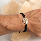 Heart Chakra 92.5 silver Thread bracelet for him