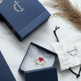 Heart 92.5 silver kids adjustable ring