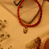 Enamelled Ironman 92.5 Silver versatile pendant rakhi