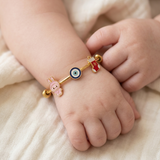 Labubu-Pink-Evileye-Socks-92.5 Silver adjustable kids bangle