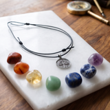 Libra Coin 92.5 Silver Black Cord Necklace For Men