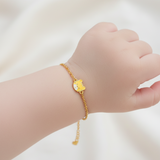 lion enamel 92.5 silver Flexible Chain Bracelet