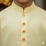 lion kurta buttons
