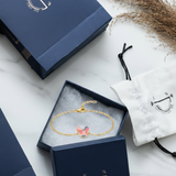 Mickey enamel 92.5 silver Flexible Chain Bracelet