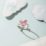 Mickey 92.5 silver kids adjustable ring