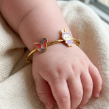 Mickey-Labubu-Purple 92.5 Silver adjustable kids bangle