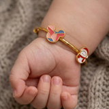 Mickey-Snowman 92.5 Silver adjustable kids bangle