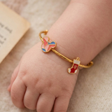 Mickey-Socks 92.5 Silver adjustable kids bangle