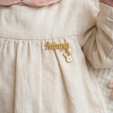 Customized name bunny 92.5 silver brooch